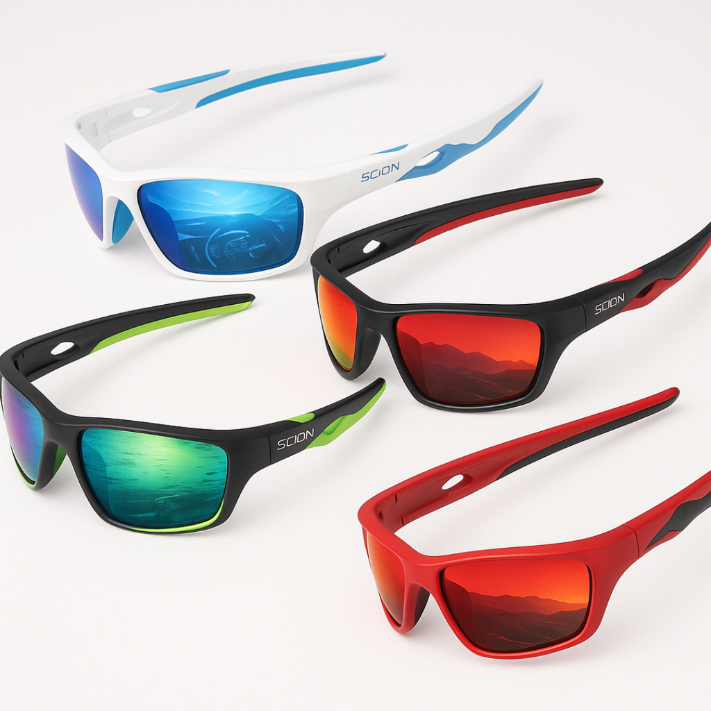 Polarized Impact-Resistant Glasses for Fishing, Cycling & Shooting