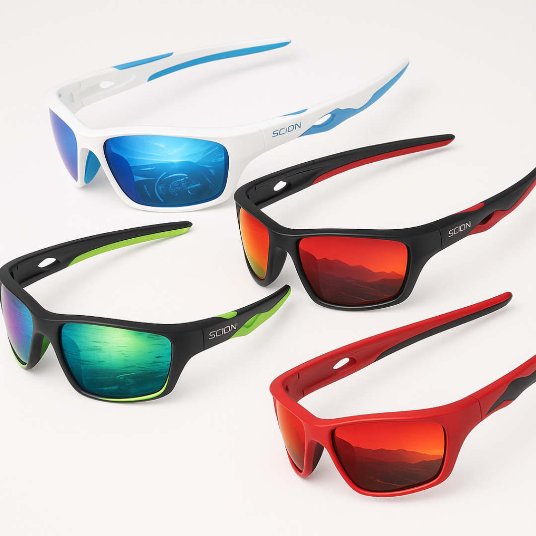 Polarized Impact-Resistant Glasses for Fishing, Cycling & Shooting