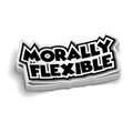 Morally Flexible Hard Hat Decal