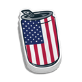 USA Can Hard Hat Decal