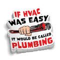 If HVAC Was Easy - Hard Hat Decal