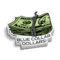 Blue Collar Dollars - Hard Hat Decal