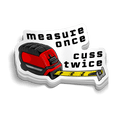 Cuss Twice -  Hard Hat Decal