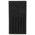 Justin Graphite Flag (Black) - Men's Rodeo Wallet