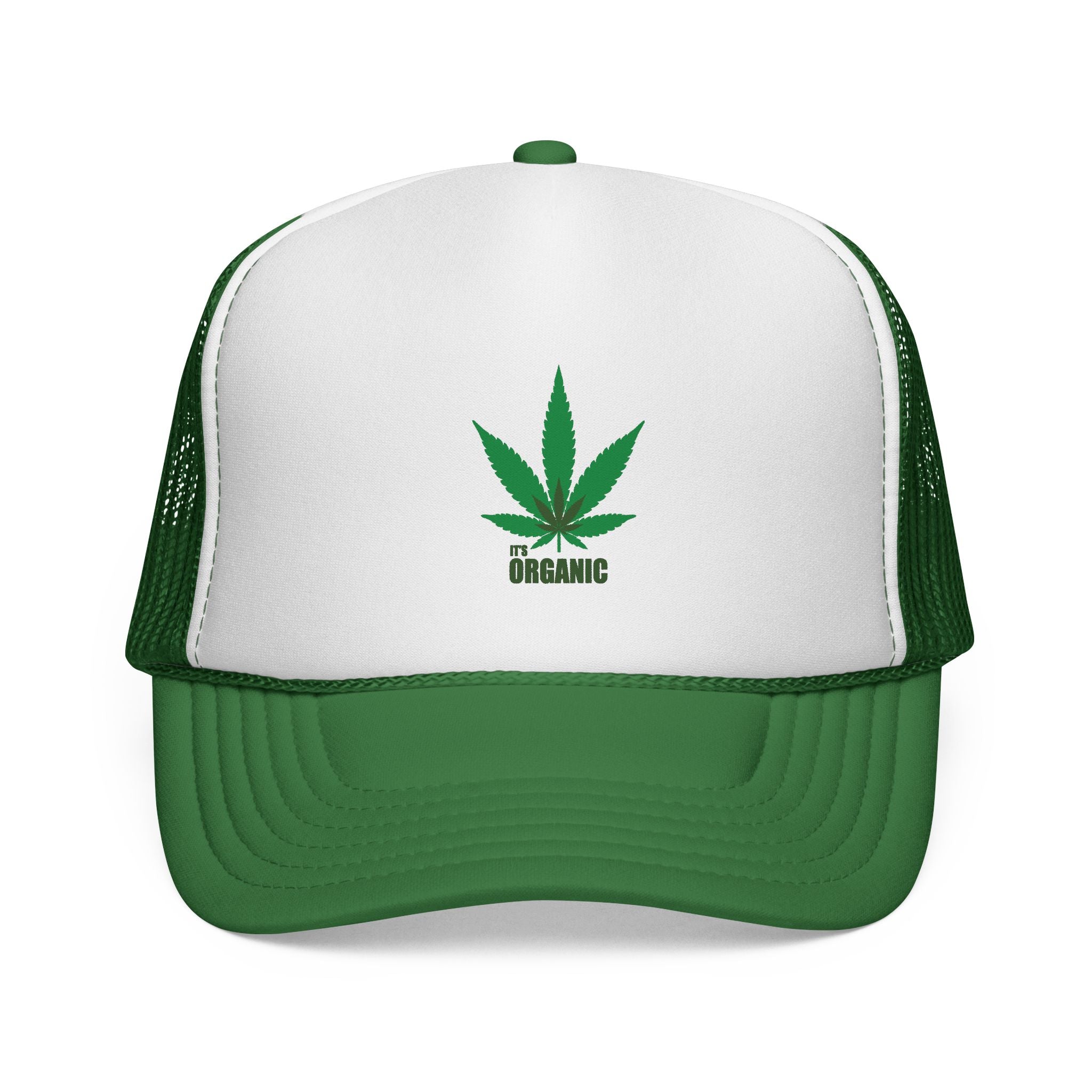 Wild'n'Free Marijuana Leaf Trucker Cap — 'It's Organic'