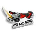 Rise and Grind - Hard Hat Decal