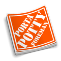 Porta Potty Foreman  -  Hard Hat Decal