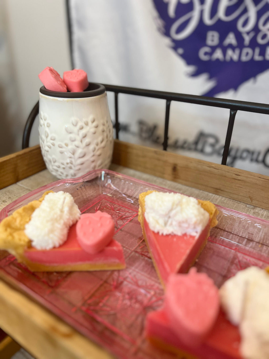 Blessed Bayou Pie Candle Slices