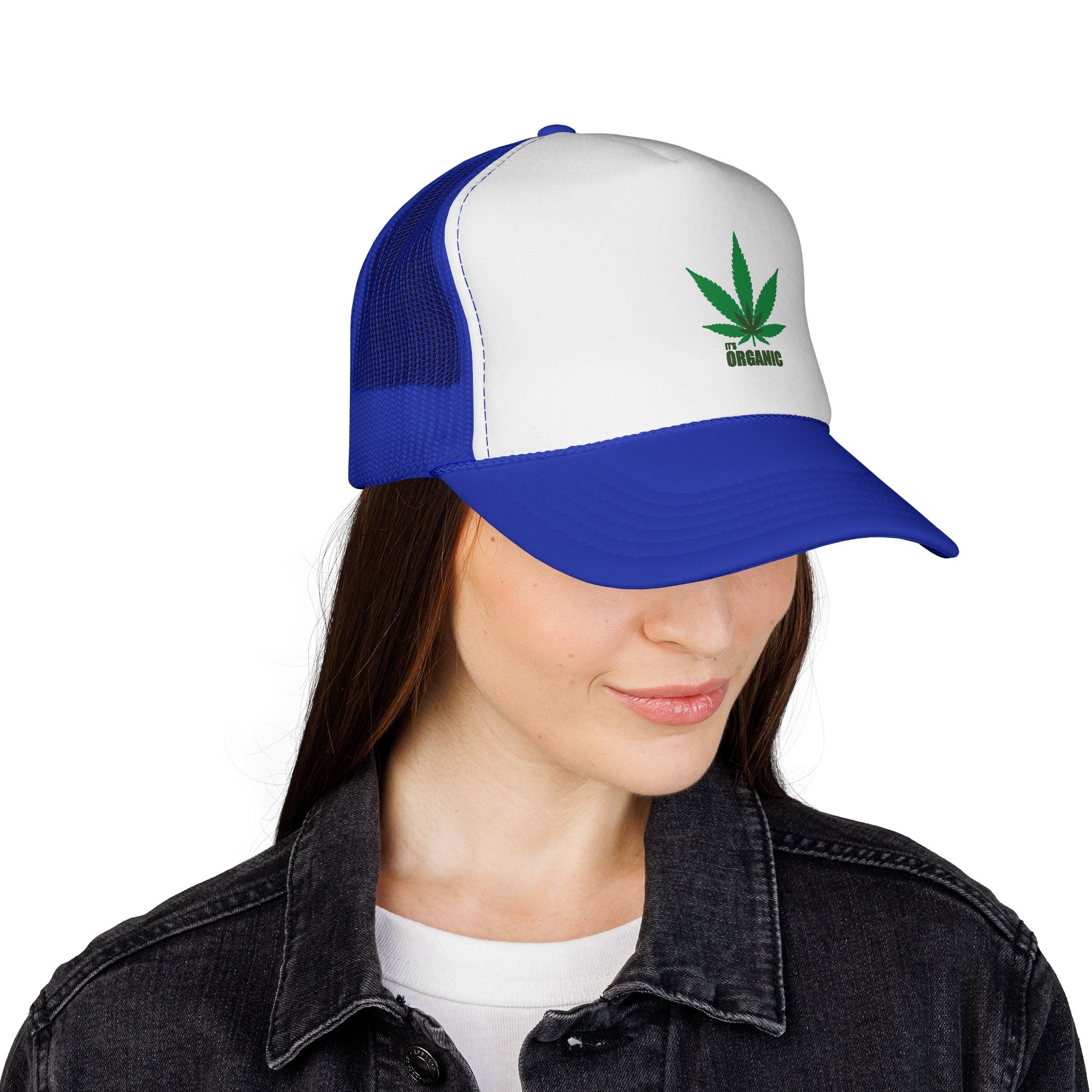 Wild'n'Free Marijuana Leaf Trucker Cap — 'It's Organic'