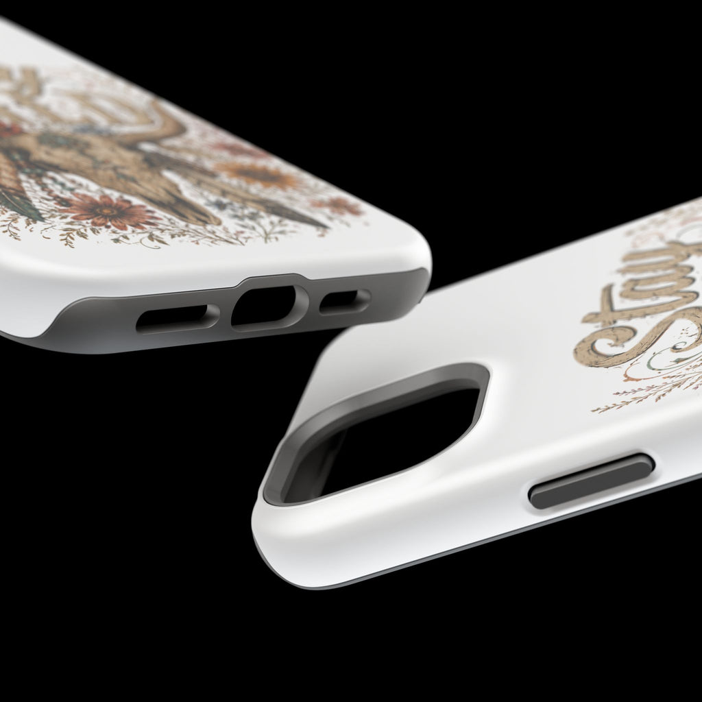 Stay Wild Phone Case — Boho Skull Floral Magnetic Impact-Resistant Case -Wild'n'Free American Exclusive!