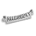 Allegedly - Hard Hat Decal