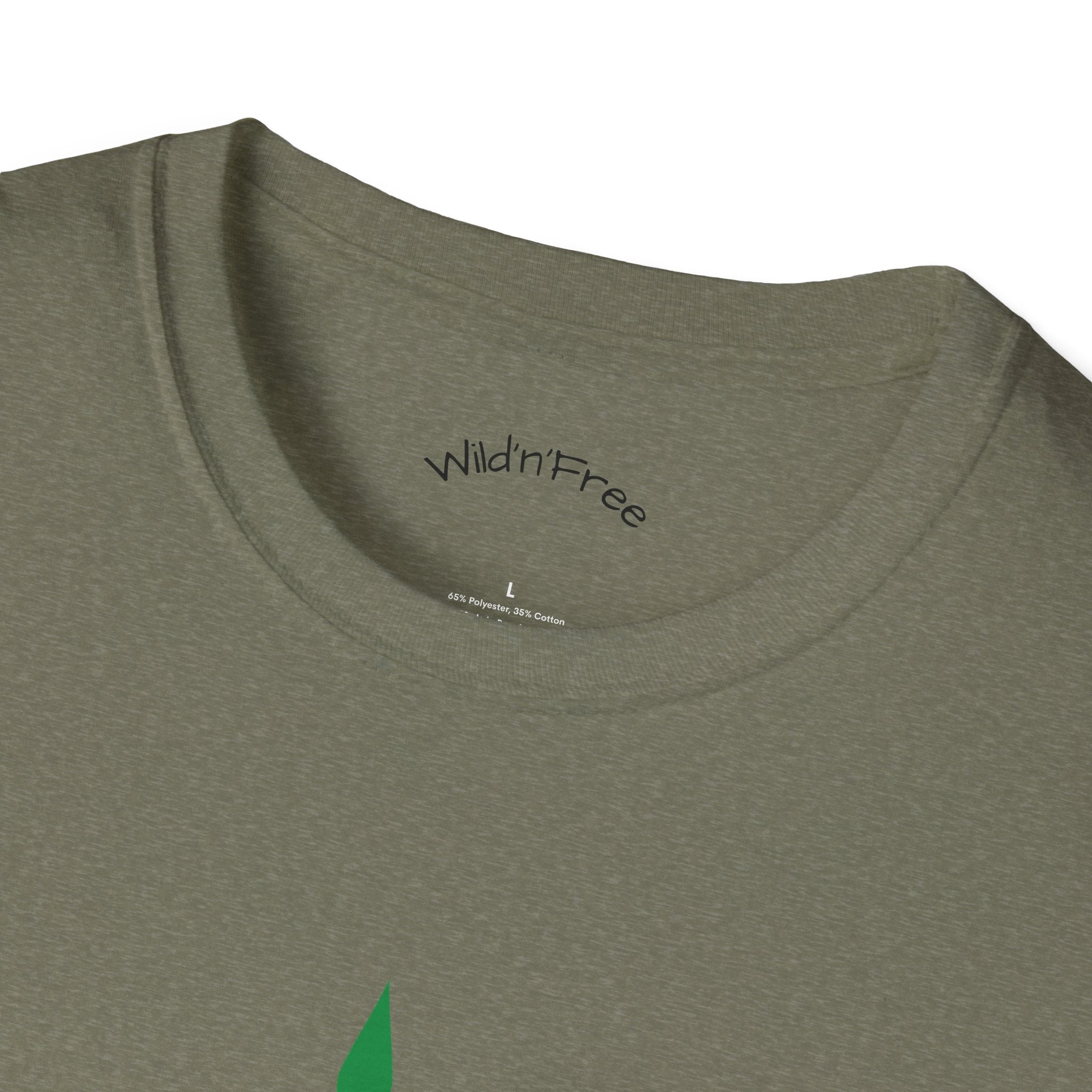 Wild'n'Free Cannabis Leaf T-Shirt – "It's Organic" Graphic Tee