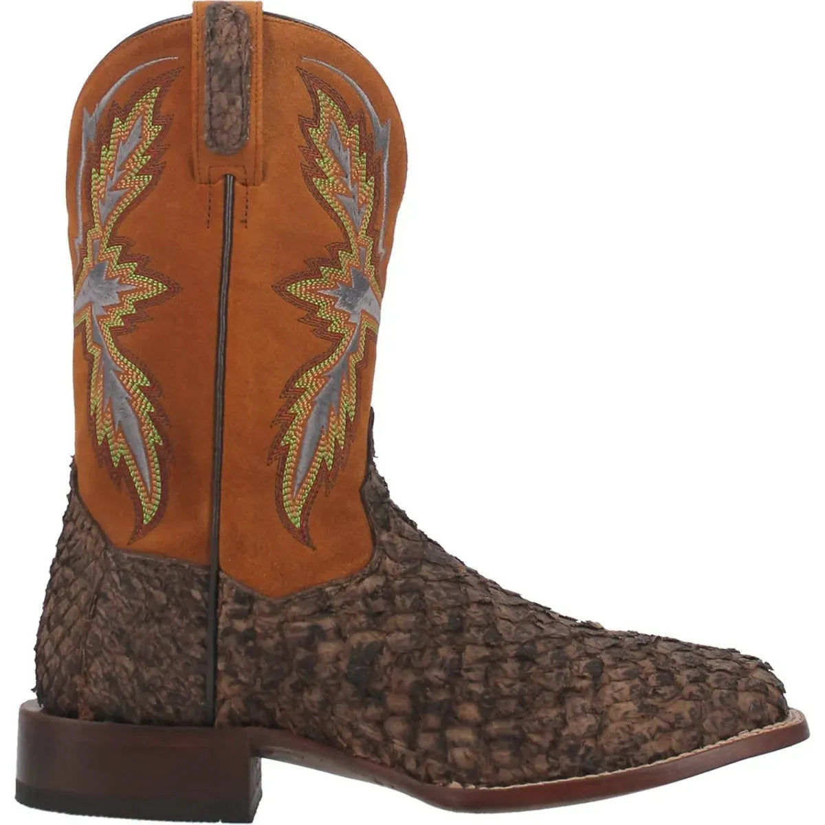Dorsal- Mens Sea Bass Leather Cowboy Boots by Dan Post