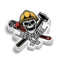 Construction Skeleton - Hard Hat Decal