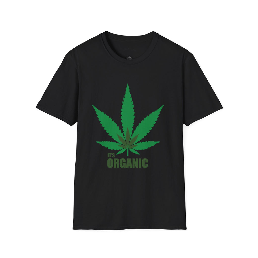 Wild'n'Free Cannabis Leaf T-Shirt – "It's Organic" Graphic Tee