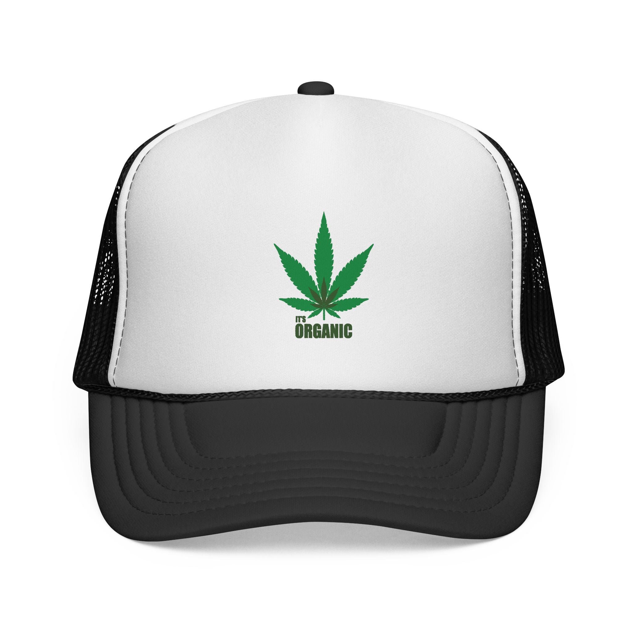 Wild'n'Free Marijuana Leaf Trucker Cap — 'It's Organic'