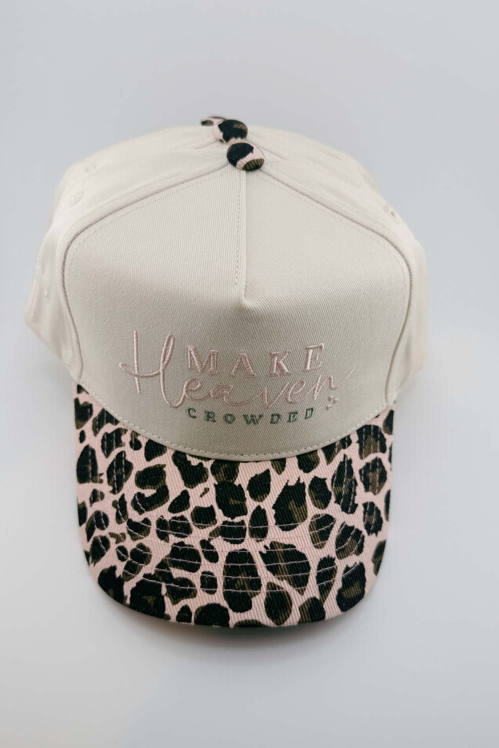 Make Heaven Crowded - Leopard Print Snapback Hat