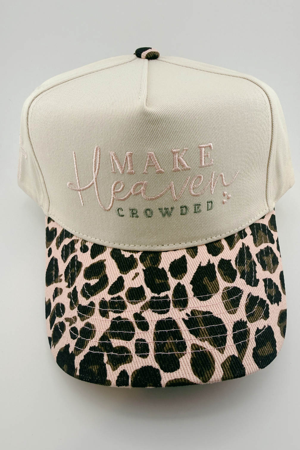 Make Heaven Crowded - Leopard Print Snapback Hat