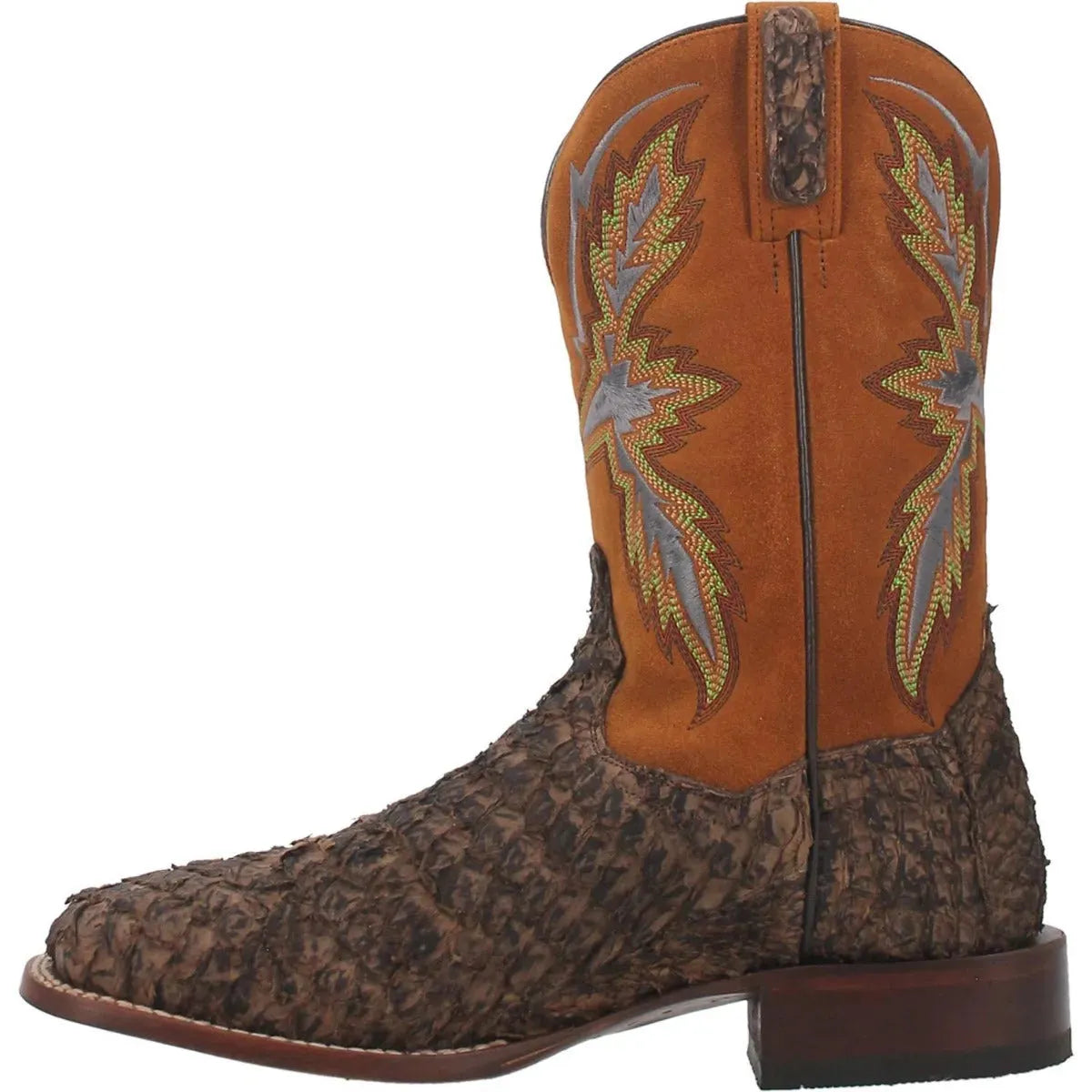 Dorsal- Mens Sea Bass Leather Cowboy Boots by Dan Post