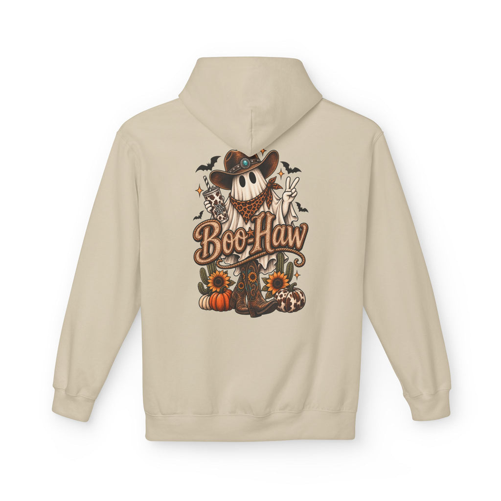 Boo-Haw Halloween Hoodie — Cowgirl Scarecrow Pumpkin Fall Pullover - Wild'n'Free Exclusive!