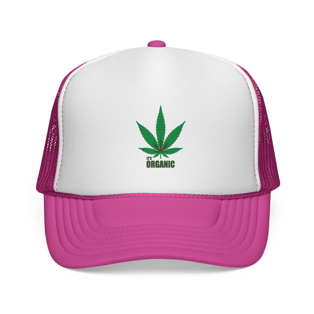 Wild'n'Free Marijuana Leaf Trucker Cap — 'It's Organic'