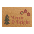 Merry & Bright Christmas Welcome Mat