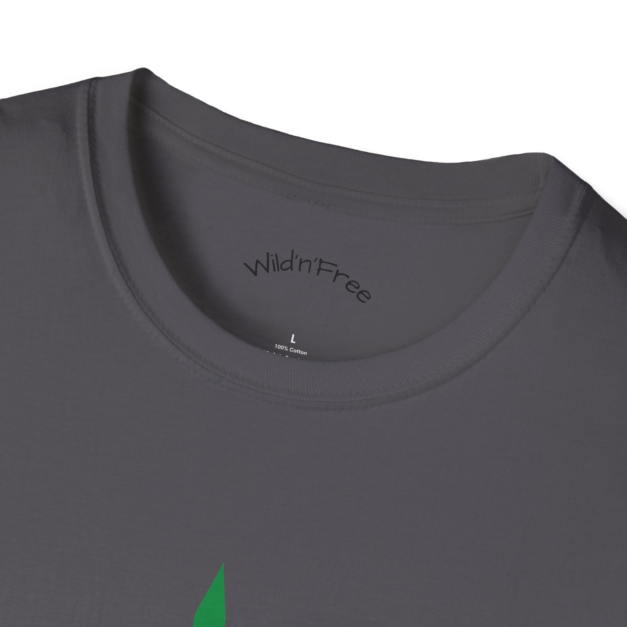 Wild'n'Free Cannabis Leaf T-Shirt – "It's Organic" Graphic Tee