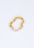 CanyonLeaf Polished Honey Baltic Amber + Rose Quartz || Anklet or Bracelet