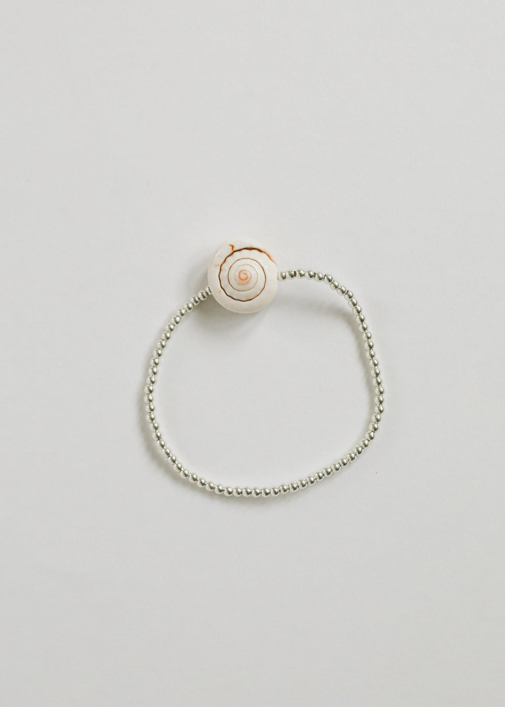 CanyonLeaf Sterling Silver + Sea Shell || Beaded Anklet or Bracelet