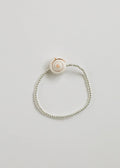 CanyonLeaf Sterling Silver + Sea Shell || Beaded Anklet or Bracelet