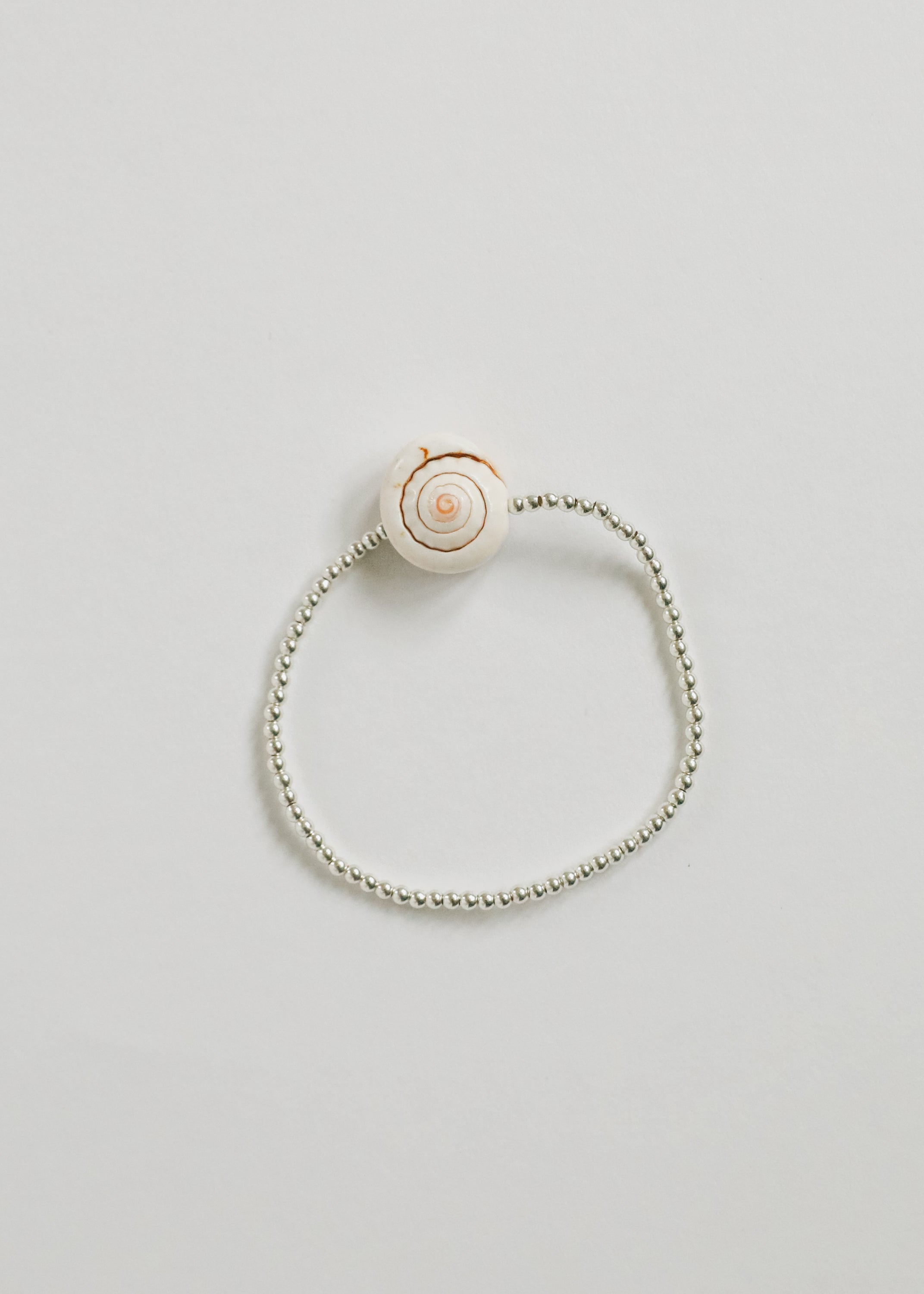 CanyonLeaf Sterling Silver + Sea Shell || Beaded Anklet or Bracelet