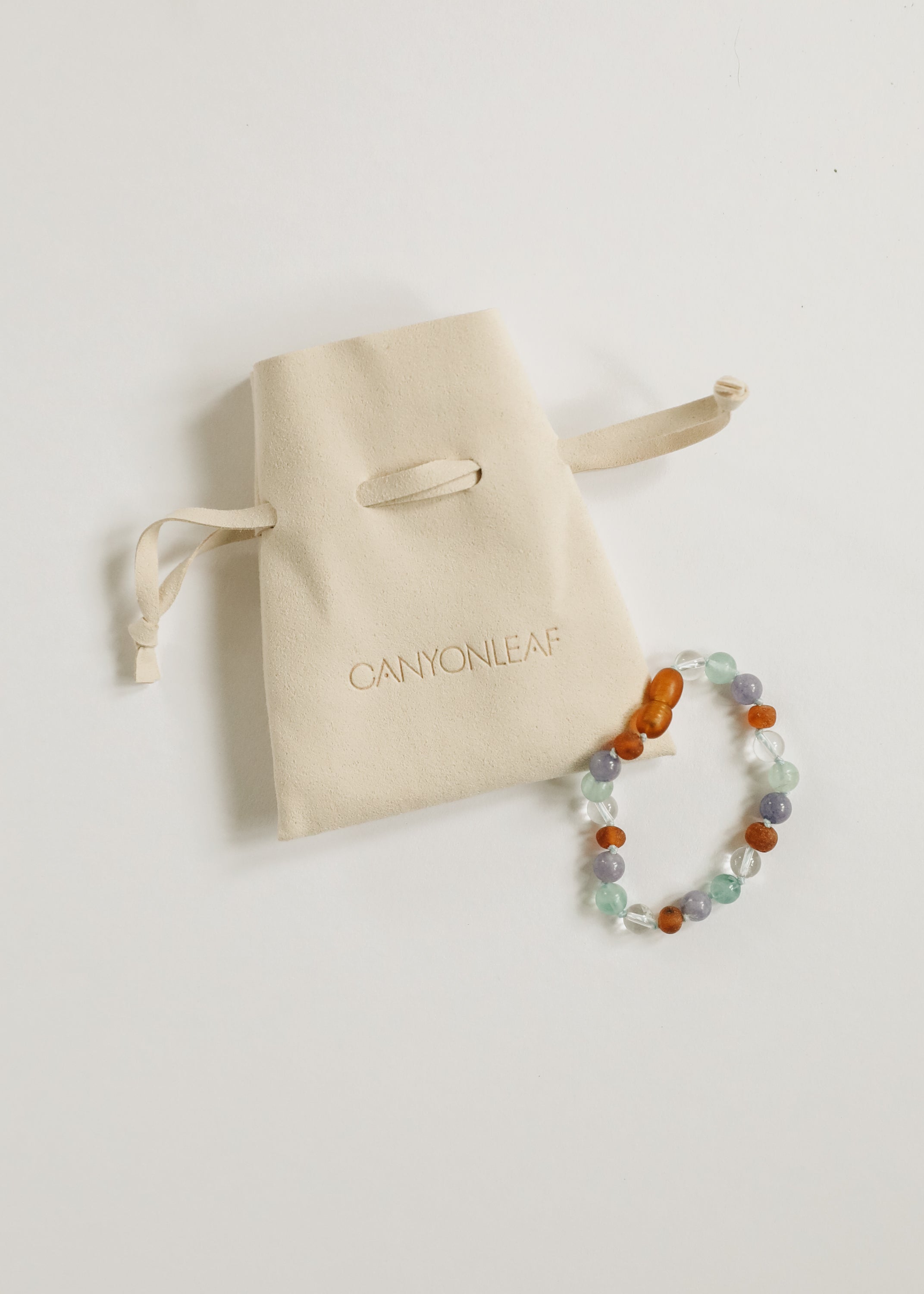 CanyonLeaf Baltic Sea Amber + Natural Gemstone || Anklet or Bracelet