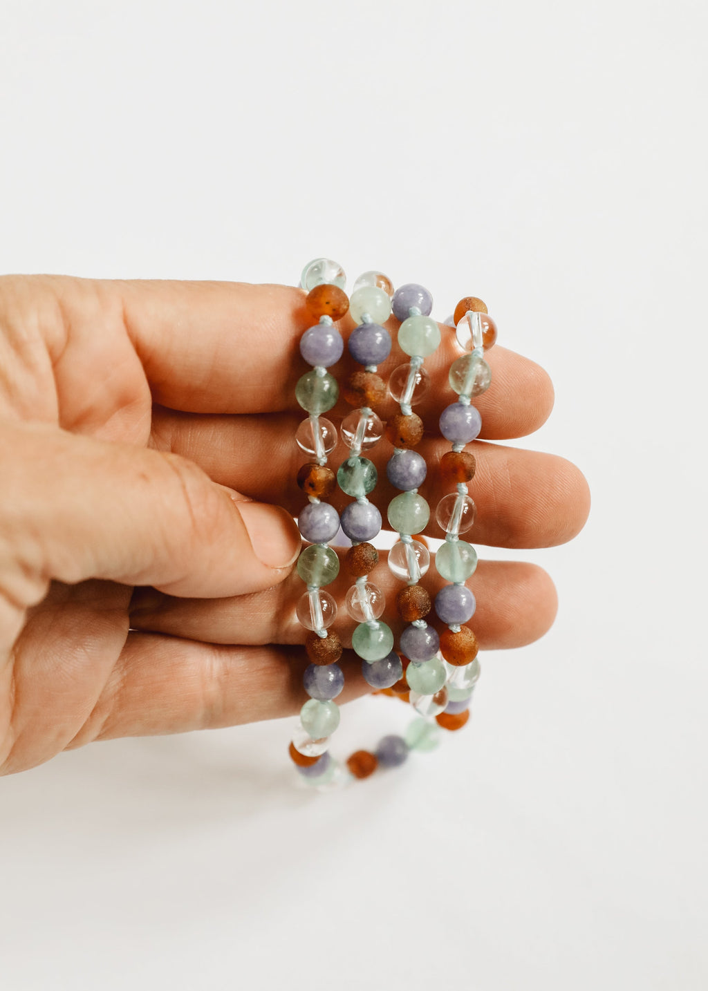CanyonLeaf Baltic Sea Amber + Natural Gemstone || Anklet or Bracelet