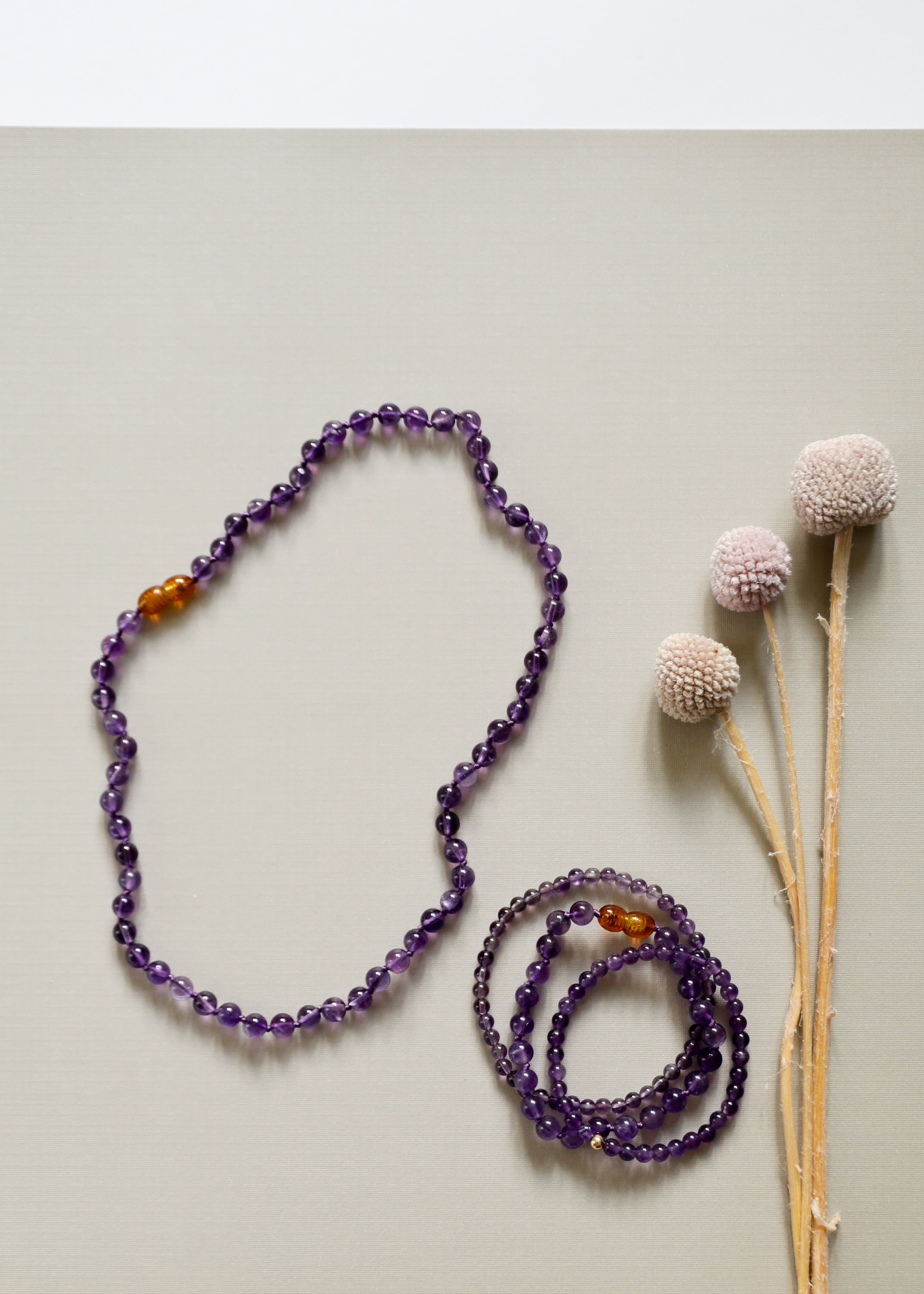 CanyonLeaf Polished Amethyst || Adult Bracelet