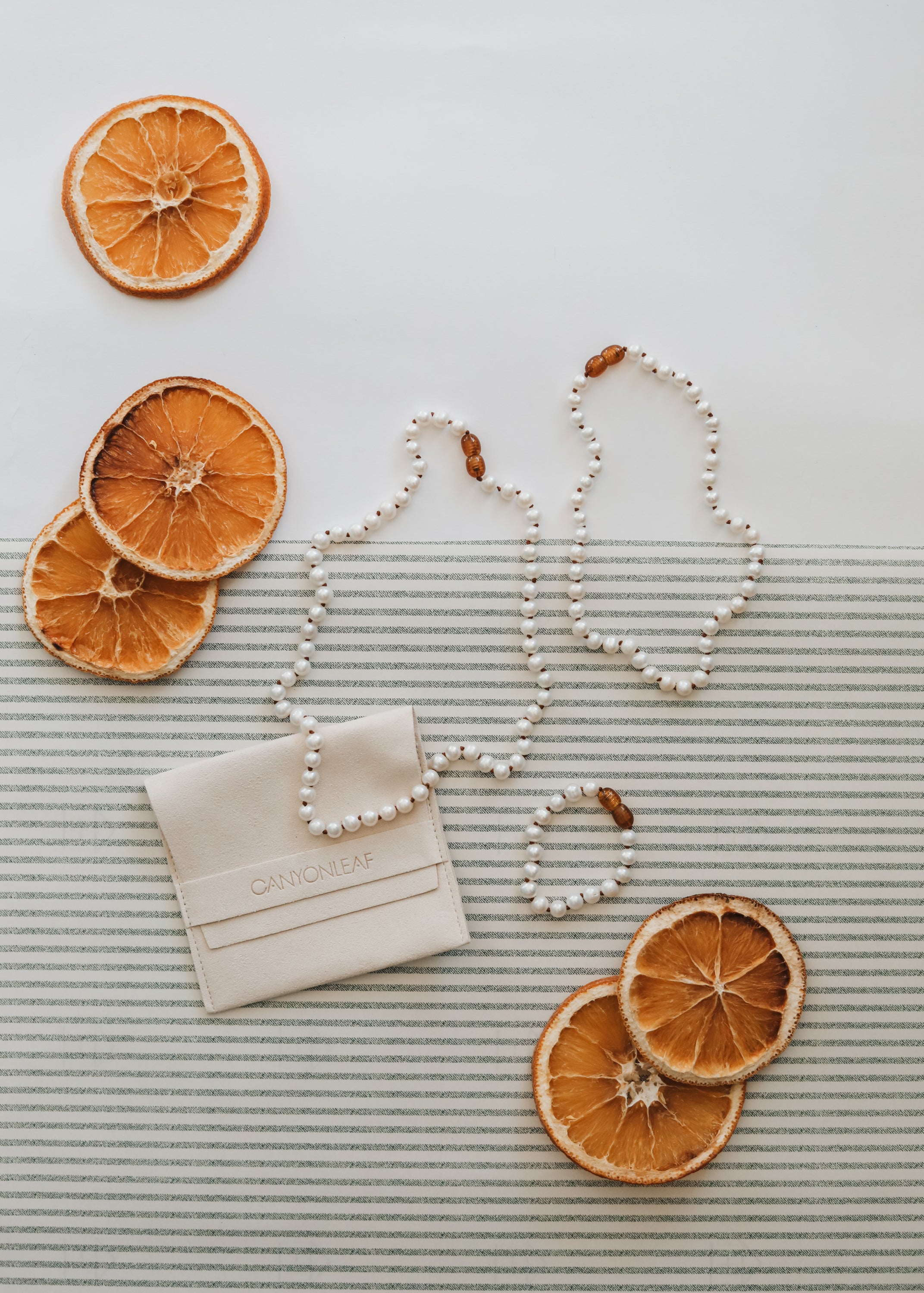 CanyonLeaf Pure Gemstone + Pearl || Necklace and Bracelet || Gift Set
