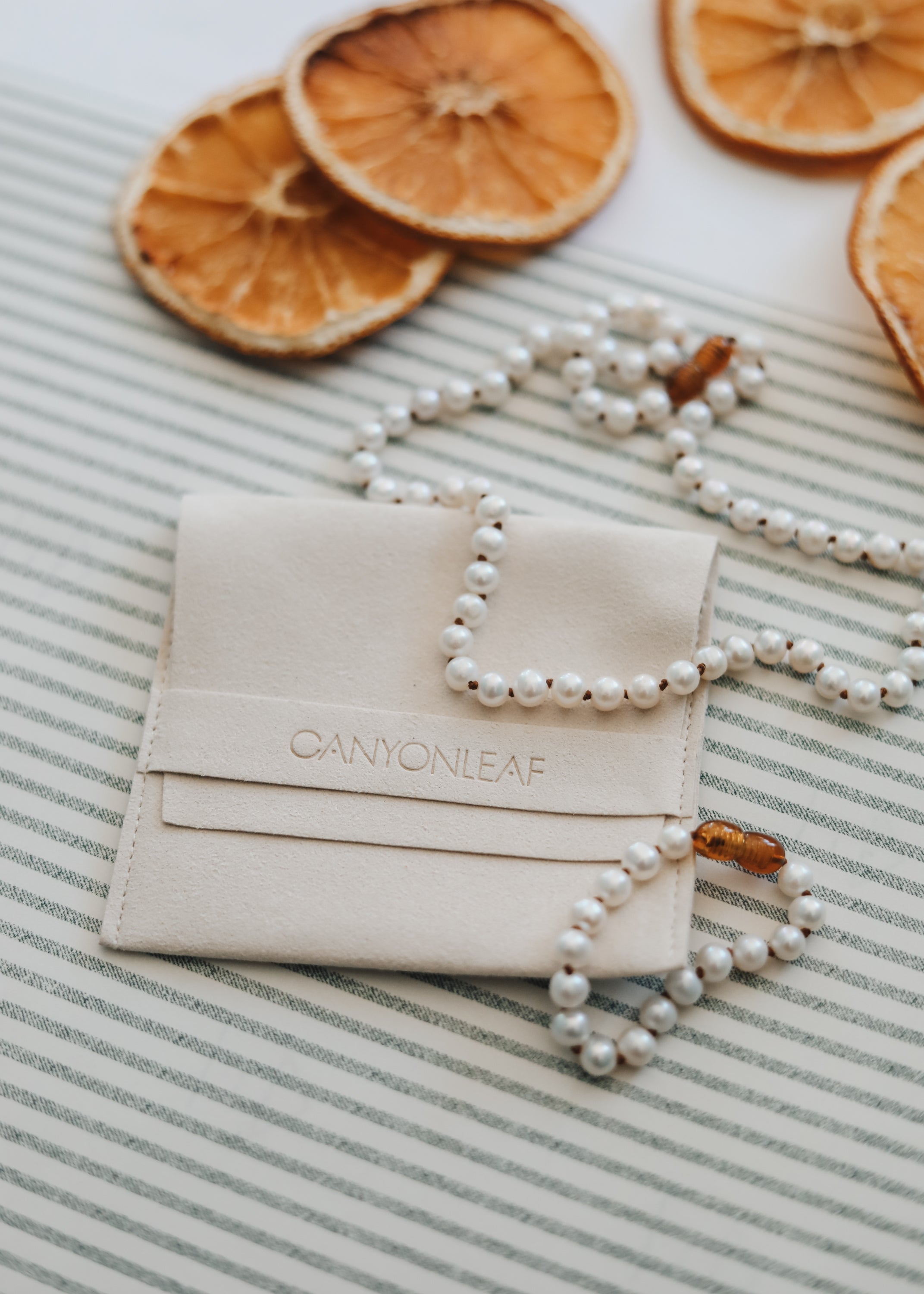 CanyonLeaf Pure Gemstone + Pearl || Necklace and Bracelet || Gift Set