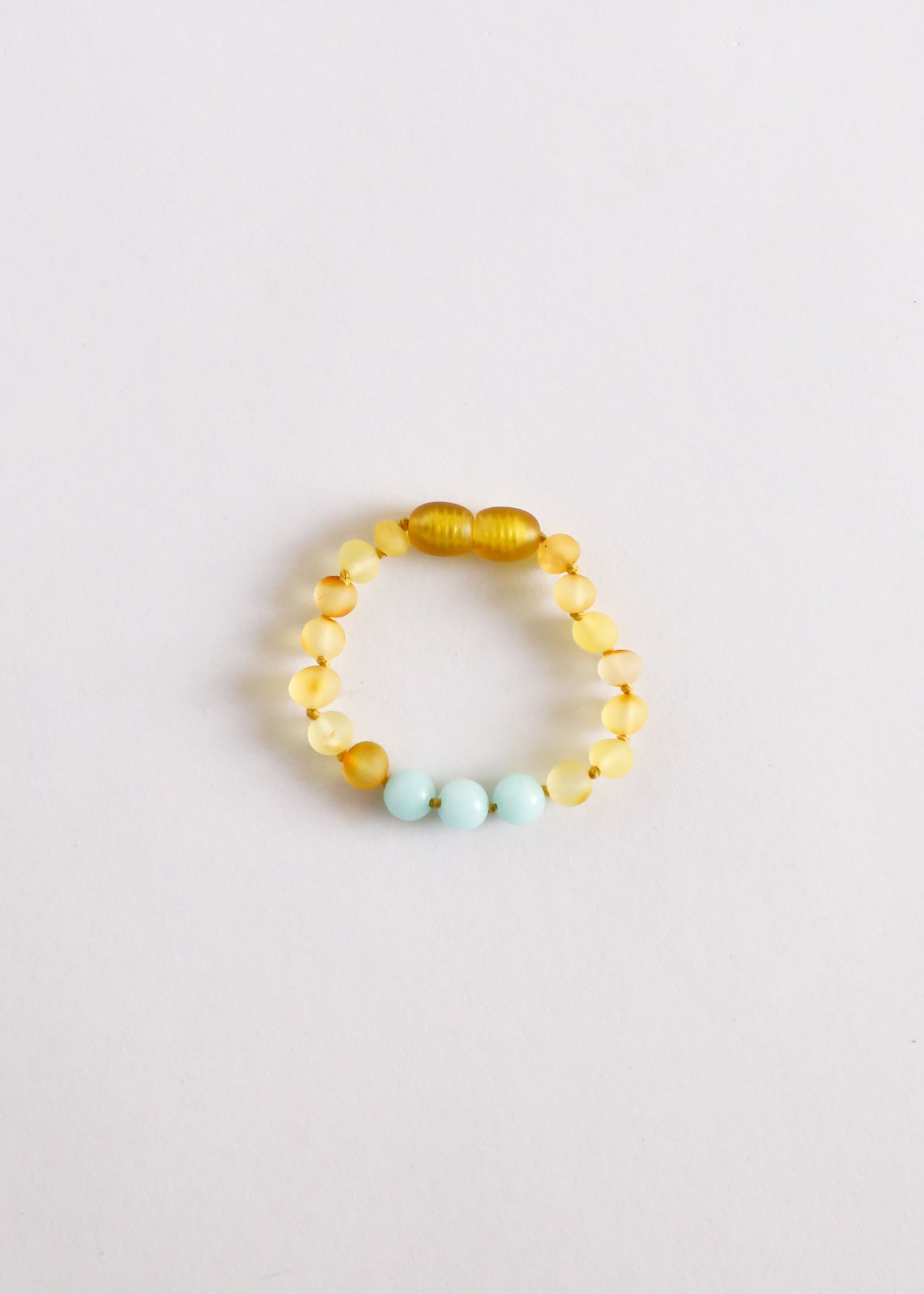 CanyonLeaf Raw Honey Baltic Amber + Amazonite || Anklet or Bracelet