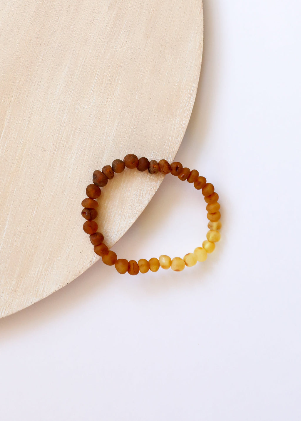 CanyonLeaf Raw Baltic Amber + Sunflower || Adult Bracelet
