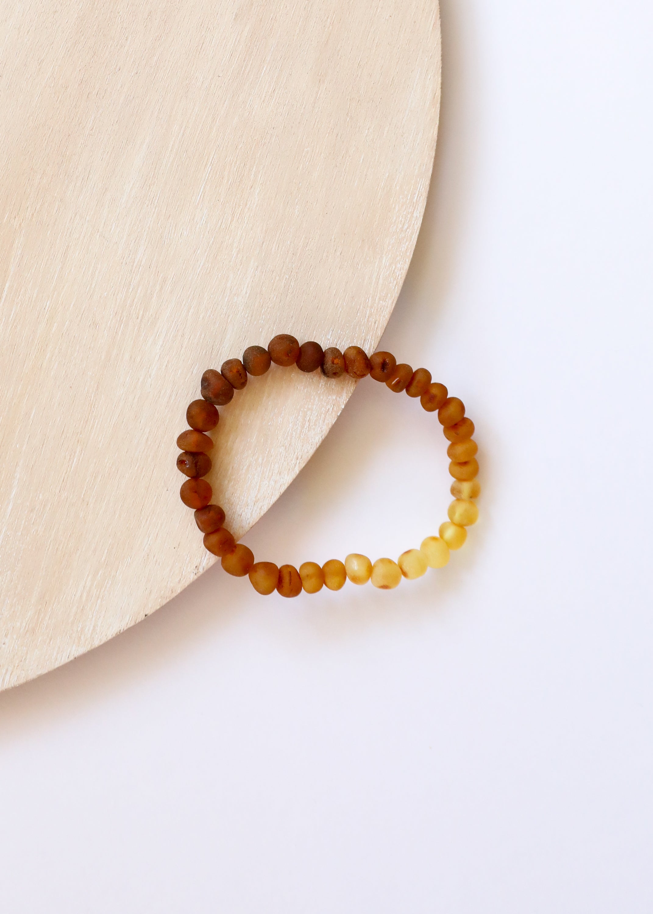 CanyonLeaf Raw Baltic Amber + Sunflower || Adult Bracelet