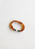 CanyonLeaf Raw Cognac Baltic Amber || Lava + Jade + Agate || Adult Bracelet