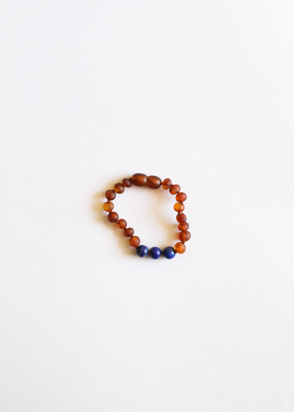 CanyonLeaf Raw Cognac Baltic Amber + Lapis Lazuli || Anklet or Bracelet