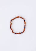CanyonLeaf Raw Cognac Baltic Amber + Amethyst || Halo Necklace ||