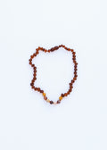 CanyonLeaf Raw Cognac Baltic Amber + Mookaite Jasper || Necklace