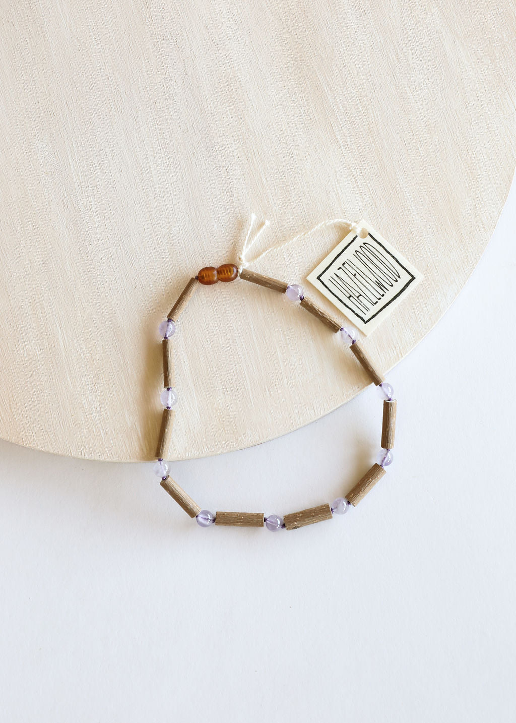 CanyonLeaf Hazelwood + Amethyst Necklace