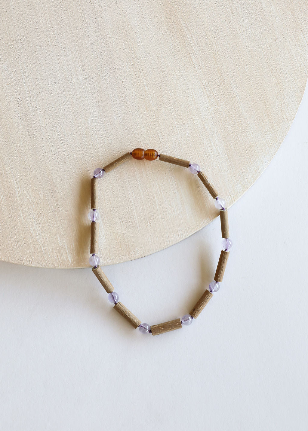 CanyonLeaf Hazelwood + Amethyst Necklace