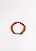 CanyonLeaf Raw Cognac Baltic Amber + Turquoise Jasper || Adult Bracelet