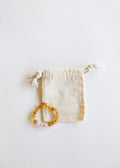 CanyonLeaf Raw Honey Baltic Amber + Rose Quartz || Anklet or Bracelet