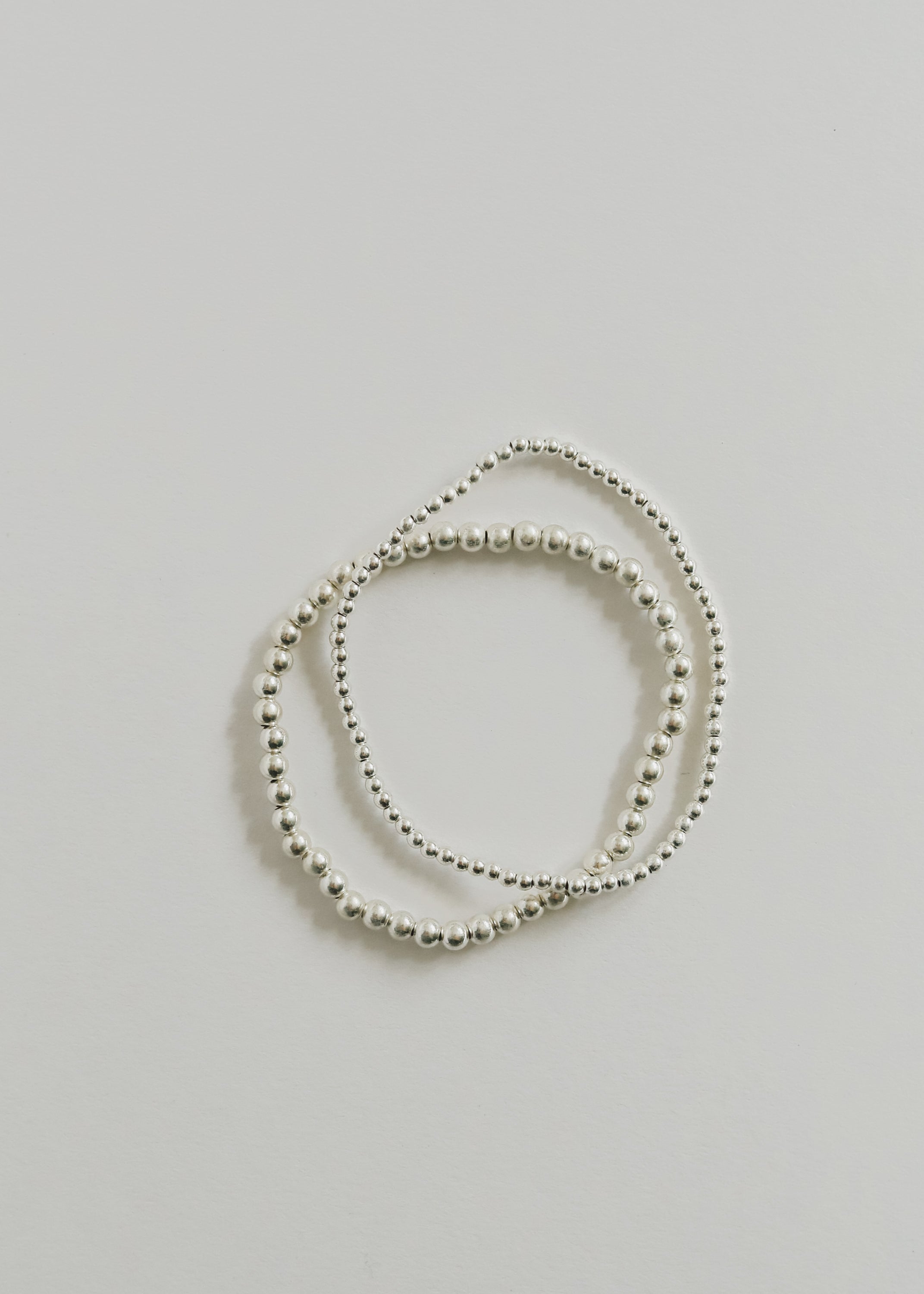 CanyonLeaf Sterling Silver || Beaded Stretch Anklet or Bracelet