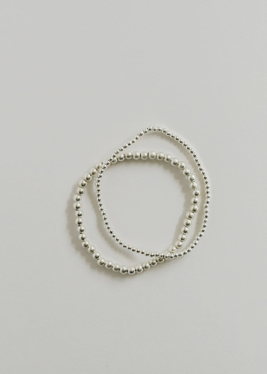 CanyonLeaf Sterling Silver || Beaded Stretch Anklet or Bracelet