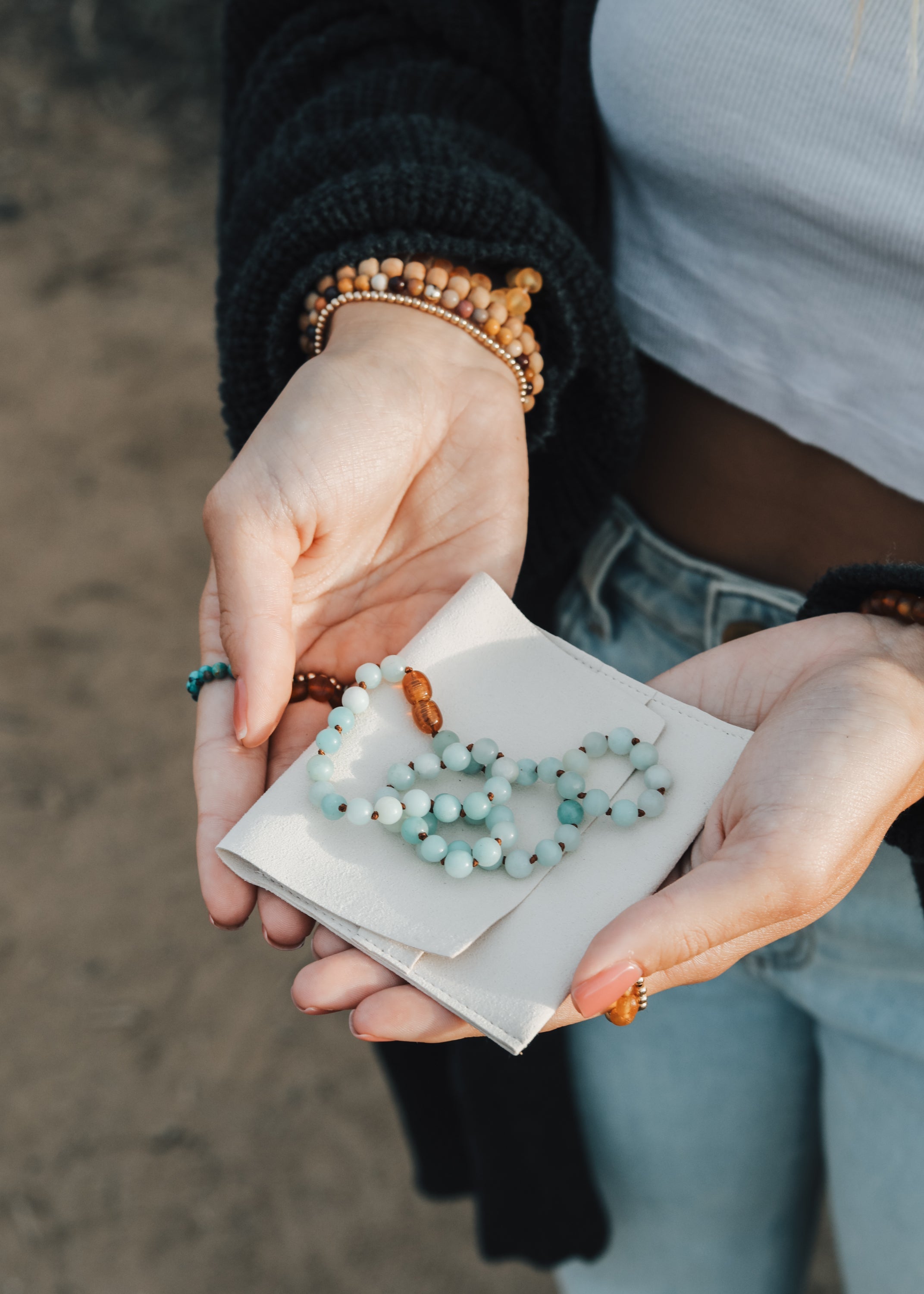 CanyonLeaf Pure Gemstone + Amazonite || Necklace